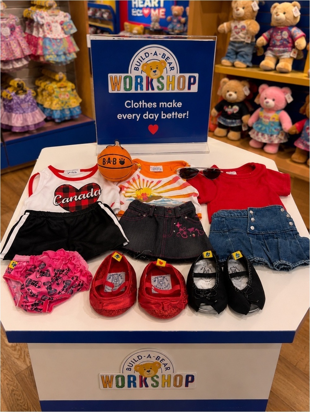 Build-A-Bear Clothing Lot Shoes Outfits Accessories 3 Sets Bundle